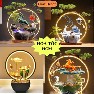 Thác Nước Phong Thuỷ, Decor Phòng Khách, Quà Tặng Tân Gia, Quà Tặng Khai Trương Spa Cao Cấp