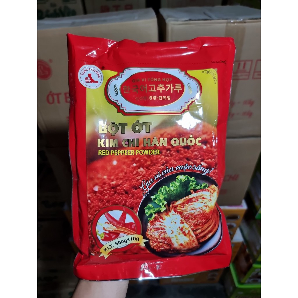 THÙNG 20 GÓI BỘT ỚT HÀN QUỐC(GÓI 500Gx20 gói)10KG TUẤN PHƯƠNG