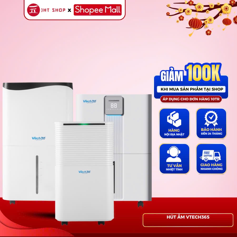 Máy hút ẩm VTech365 VT-HA200-W 20L/35L/50/ngày
