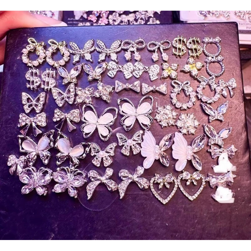 Set Charm Nails Mix  70 Viên Trang Trí Móng