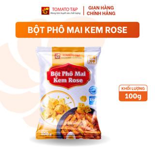 Bột Phô Mai Kem Rose dùng để làm sốt nấu Tokbokki, Mì ý, Mì trộn, Pasta - Gói 100g - Tomato T&P