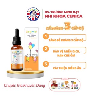 VITAMIN Tổng Hợp  ZEAMBI (Anh Quốc) 30ml - Tăng đề kháng, cải thiện biếng ăn cho trẻ từ 6 tháng