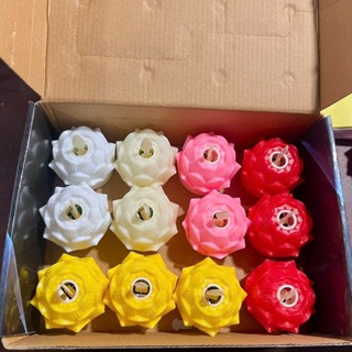 Nến hoa sen điện tử mini để ban thờ phật giáo, thả hoa đăng, làm lễ ngoài trời