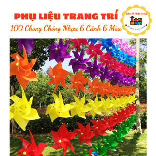  Chong Chóng Nhựa 6 Cánh Treo Dây 