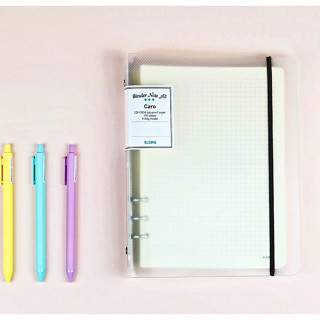 Sổ còng sắt bìa nhựa A5 CARO,DOT - KLong 994/995,thay ruột dễ dàng giấy truyền thống