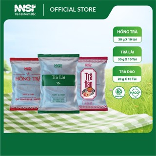 Combo 3 - Trà Tân Nam Bắc - Trà Túi Lọc Lớn (Trà Đào, Trà Lài, Hồng Trà), Chuyên Dùng Trong Pha Chế