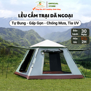 (Hỏa tốc) Lều Cắm Trại Tự Bung Gấp Gọn Chống Nước, Tia UV Cao Cấp , Lều Camping Dày Dặn Dễ Sử Dụng
