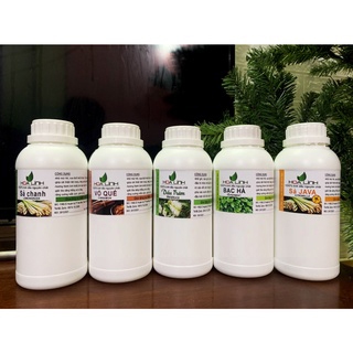 1 LÍT - 500ML Tinh dầu nguyên chất :  Quế - BẠC HÀ- SẢ CHANH - HOA HỒNG....nguyên chất 100%, XÔNG PH