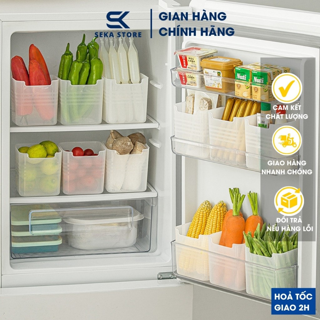 Combo 5 Hộp Đựng Thực Phẩm Để Cánh Cửa Tủ Lạnh Tiện Dụng
