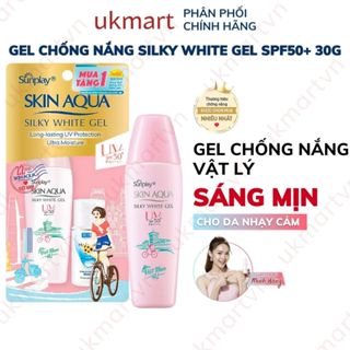 Gel Chống Nắng Sunplay Dưỡng Da Sáng Mịn 30g Silky White Gel SPF50+ PA++++ (Eco Việt Nam)