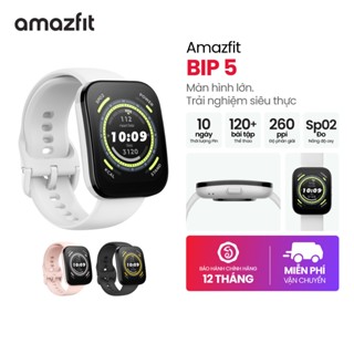 Đồng hồ thông minh Amazfit Bip 5 - 46mm | Màn hình lớn 1.91 - Hàng chính hãng - Bảo hành 12 tháng