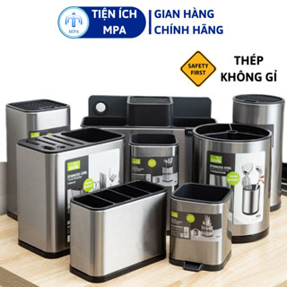 Hộp Đựng Dao Kéo, Đũa Muỗng Inox Cao Cấp – Thoát Nước, Dễ Vệ Sinh, Sang Trọng