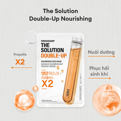 (Gift) 6 Mặt Nạ Brightening Thefaceshop The Solution Double-Up 20Ml