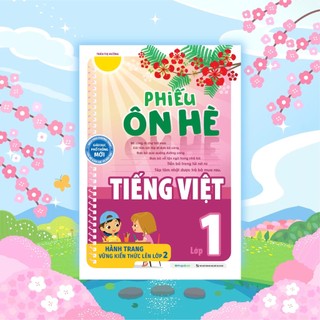 Sách Phiếu ôn hè Tiếng Việt lớp 1