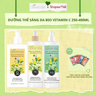 Sữa dưỡng thể trắng da Bielenda Bio Vitamin C Moisturizing And Toning Body Milk 400ml