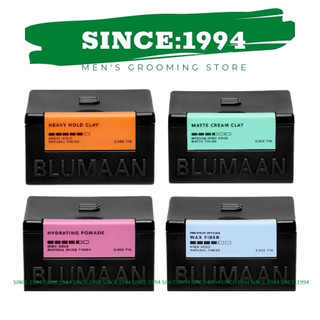    Full Line   Sáp vuốt tóc Blumaan Heavy Hold Clay Fiber Wax Matte Cream Clay  Hydrating Pomade 
