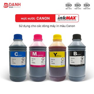 Bộ 4 Màu_Mực nước máy in màu, Chai 1L_cho máy Canon ix6770 /ix6860/ ix6820/ix6560 /G1000/G2000/G3000/G1010/G2010/G3010