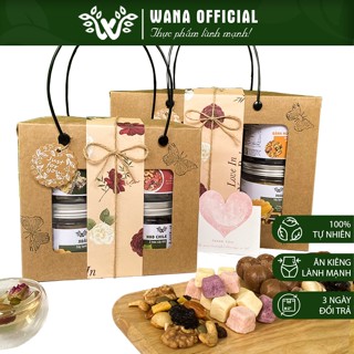 |Healthy| Set quà tặng 20/10 hạt mix dinh dưỡng, quà tặng cô giáo, quà sinh nhật nữ, quà tặng mẹ lành mạnh Wana