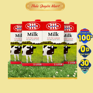 [COMBO 3 HỘP] Sữa Tươi Tiệt Trùng Mlekovita Nguyên Kem 1L - Béo Cao 3.5%, Không Đường, Nhập Khẩu từ Ba Lan