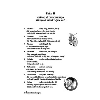 Sách - 360 động từ bất quy tắc (ko màu)