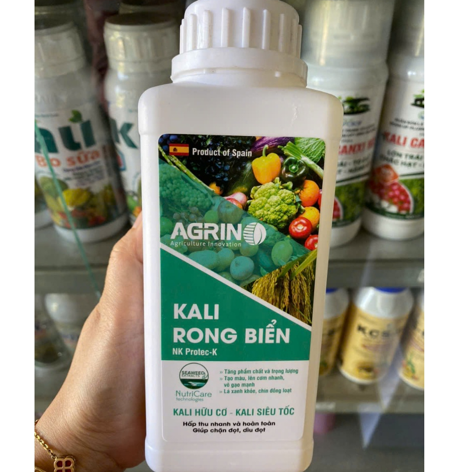 Phân bón lá KALI RONG BIỂN - KALI HỮU CƠ Agrino - Tạo cơm, ngọt trái