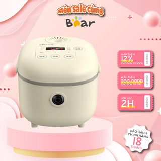 Nồi cơm điện mini đa năng 2L Bear DFB-B20A1 - 350W- Lớp chống dính cho 1-2 người ăn -  BH 18 Tháng