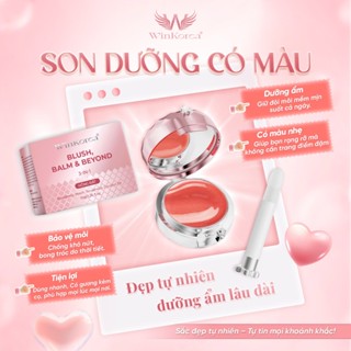 Son Dưỡng Môi Ánh Nhũ 3IN1 Dùng Được Cho Môi, Mắt, Má Hồng 10g Hồng Môi, Giúp Dưỡng Ẩm Mềm Môi