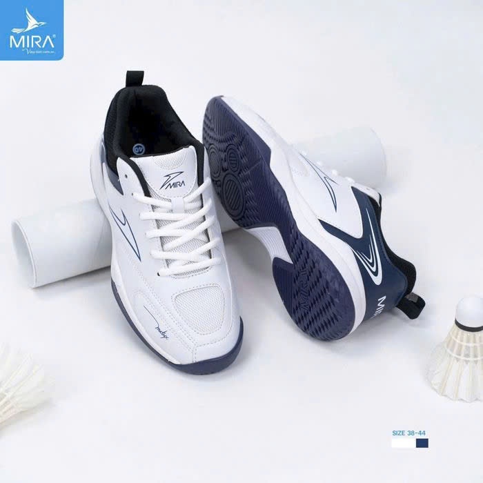 Giày Cầu Lông Mira Matrix | Chất Liệu Da, Đệm Đế EVA Giảm Chấn, Trợ Lực Êm Ái
