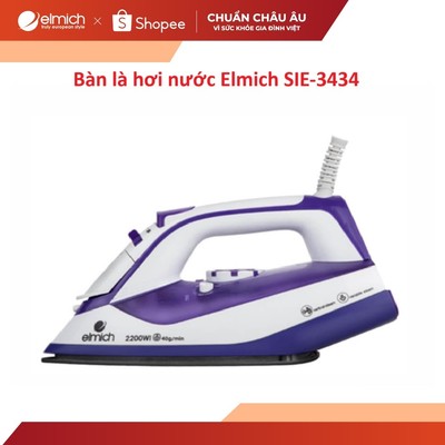 [Mã ELBSJBP03 giảm 12% đơn 500K] Bàn là hơi nước cao cấp Elmich SIE-3434