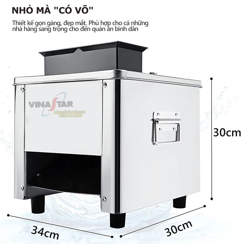 MÁY THÁI THỊT 2 CỬA - Máy Xắt Thịt, Cắt Mỡ Hạt Lựu, Thái Bì Tai Heo Thịt Heo Thịt Bò Tươi Sống Và Tái Chín.