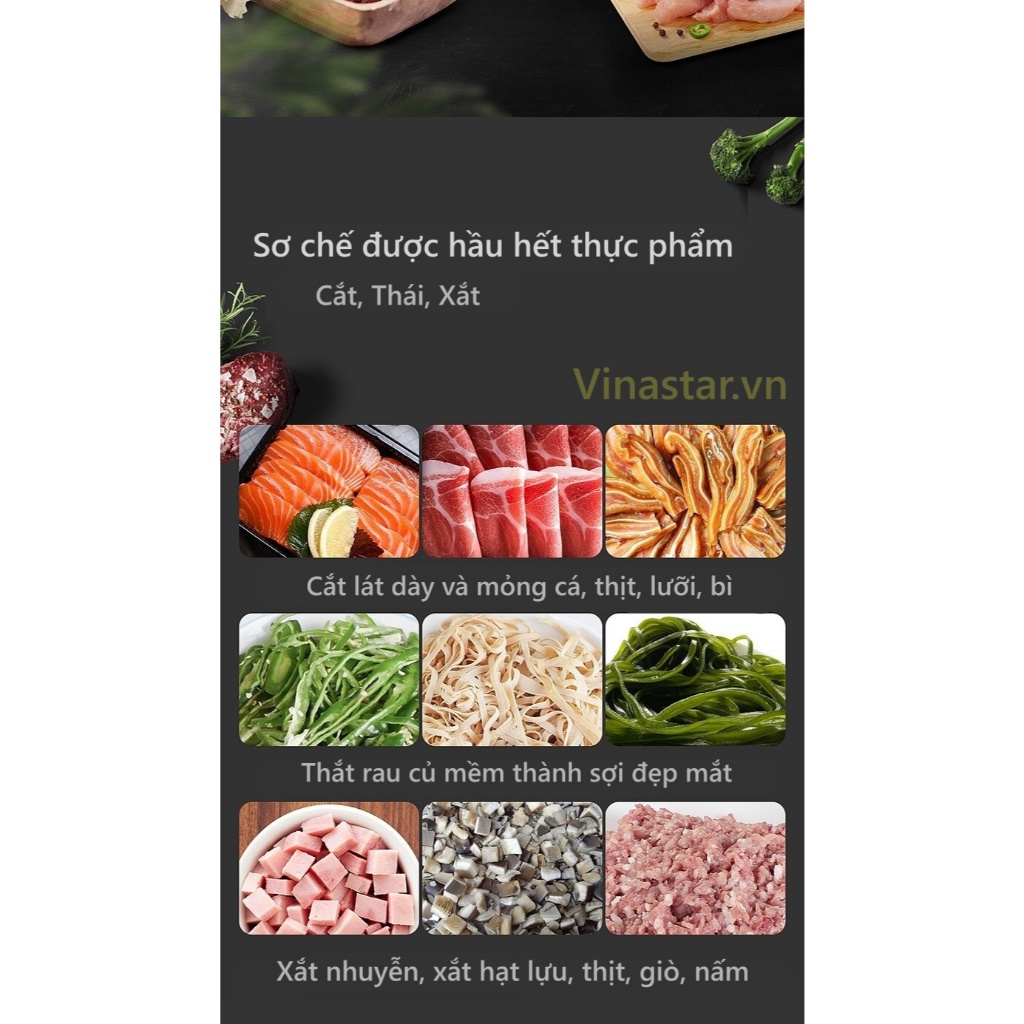 Máy Thái Thịt Tươi Sống 2 Cửa : Thái Tai Heo, Bì Da Heo, Cắt Thịt Sống Thịt Chín, Củ Quả Đa Năng 2 Cửa Vào Nguyên Liệu