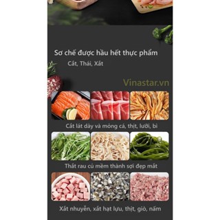 Máy Thái Thịt Tươi Sống 2 Cửa : Thái Tai Heo, Bì Da Heo, Cắt Thịt Sống Thịt Chín, Củ Quả Đa Năng 2 Cửa Vào Nguyên Liệu