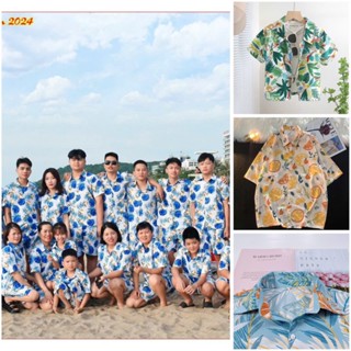 {Giá Sỉ Kate Thái} Áo hoa quả pijama đi biển hawaii họa tiết trái cây gia đình nhóm chụp kỷ yếu giá rẻ nam nữ -Cool maxx