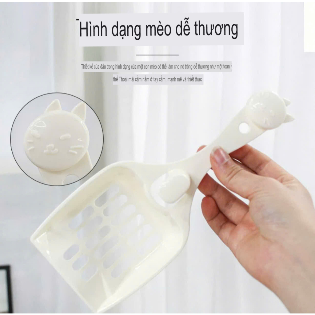 Xẻng xúc cát vệ sinh mèo tiện lợi – Dọn phân nhanh gọn, sạch sẽ – 1999s.store
