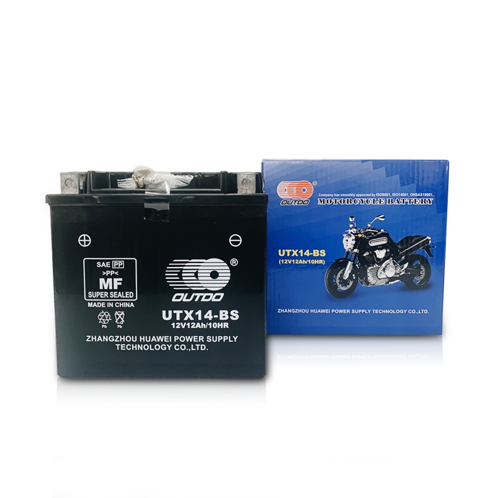 Bình ắc quy OUTDO UTX14 (12V - 12AH) dùng cho xe Moto Phân Khối Lớn