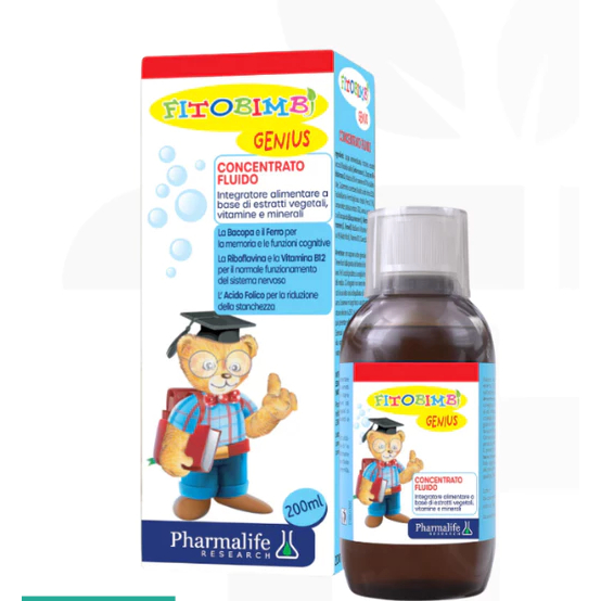 Fitobimbi Genius - Hỗ Trợ Trẻ Tăng Cường Nhận Thức, Ghi Nhớ Tốt lọ 200ml