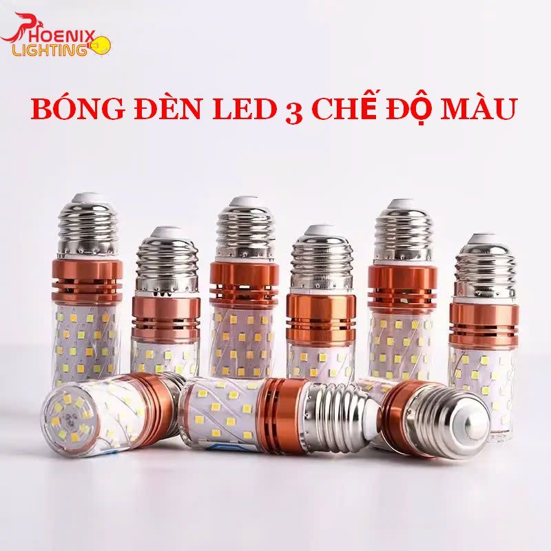Bóng Đèn LED Bắp Ngô 3 Chế Độ Ánh Sáng Đuôi Đèn E27 và E14