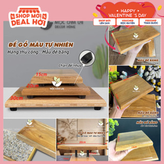 Đế Gỗ, Đôn Gỗ Đặt Tượng, Chậu Bonsai, Tượng Gốm, Ấm Trà - Đế Kê Tượng Trang Trí Tiểu Cảnh