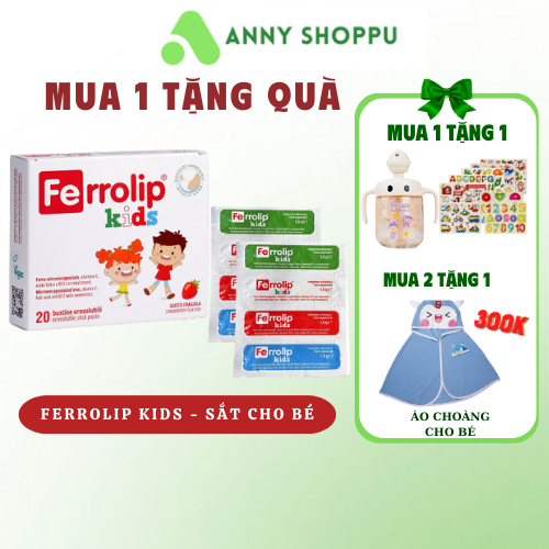 FERROLIP KIDS Sắt cho bé, Dạng bột vị ngon dễ uống, Giúp bổ sung sắt cho bé - CHÍNH HÃNG