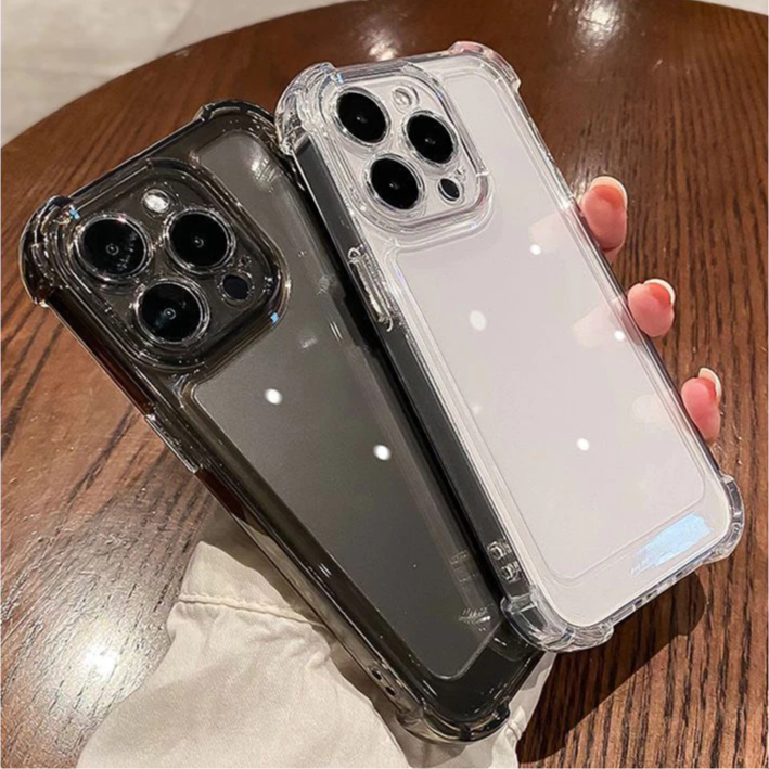 Ốp Lưng iPhone TPU Silicon Mềm 4 Góc Chống Sốc, Bảo Vệ Camera - iP 6/6s/7/8/Plus/X/XS/XR/11/12/13/14/15/16/17Pro/Max/Air