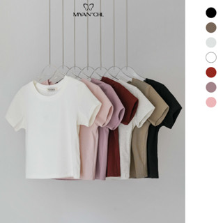 MYAN DESIGN Áo Baby Tee Trơn Freesize Nhiều Màu Cá Tính AFY250213