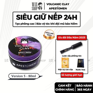 Sáp vuốt tóc nam Volcanic Clay Apestomen chính hãng gel, wax giữ nếp tóc - Waxshop - C2