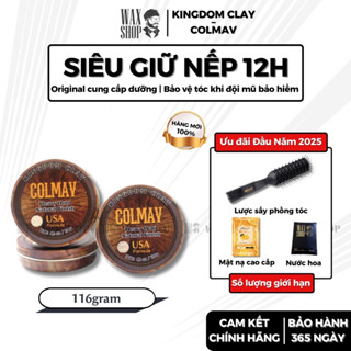 Sáp vuốt tóc nam Colmav Kingdom Clay 56g | 116g gel, wax giữ nếp tóc - Waxshop C2