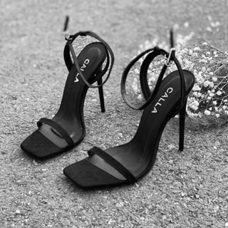 sandal mũi vuông hở gót cao 8cm, 9cm, 11cm, 12cm