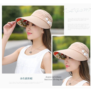Mũ vải hở chóp cho nữ