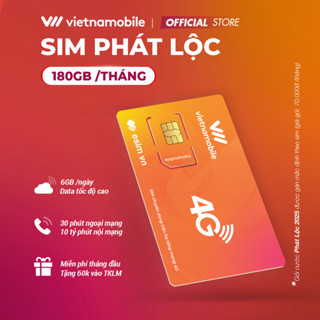 Sim Vietnamobile Phát Lộc 2025 Data 6GB/Ngày + 30 Phút Gọi Ngoại Mạng + Free Gọi Nội Mạng. Chỉ Dùng Tại 20 Tỉnh Miền Nam