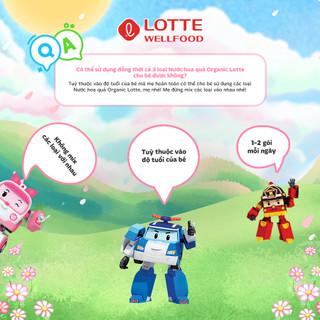 Nước Dinh Dưỡng LOTTE  Từ Hoa Quả, Rau Củ Organic Giúp Bé Tăng Chiều Cao, Tăng Cân, Tăng Cường Sức Khỏe Hương Chất Foods
