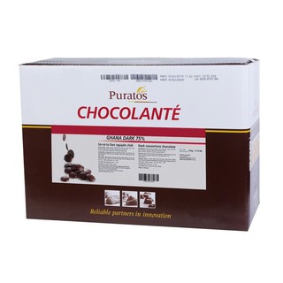 Socola hạt nút đen Puratos 75% - 100gr (chia lẻ từ túi 1kg)