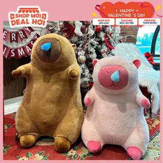 (Mua Size 1m2 Tặng Thêm 1 Gấu 79K) Gấu Bông Capybara Chảy Nước Mũi Đeo Balo Rùa Nhiều Cỡ