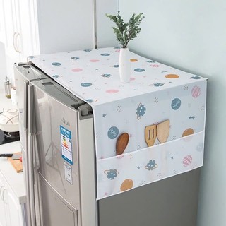 Combo 2 Và 3 Tấm Phủ Tủ Lạnh Tiện Dụng Chống Bụi Bẩn, Tấm Che Tủ Lạnh Máy Giặt Chống Trầy Xước